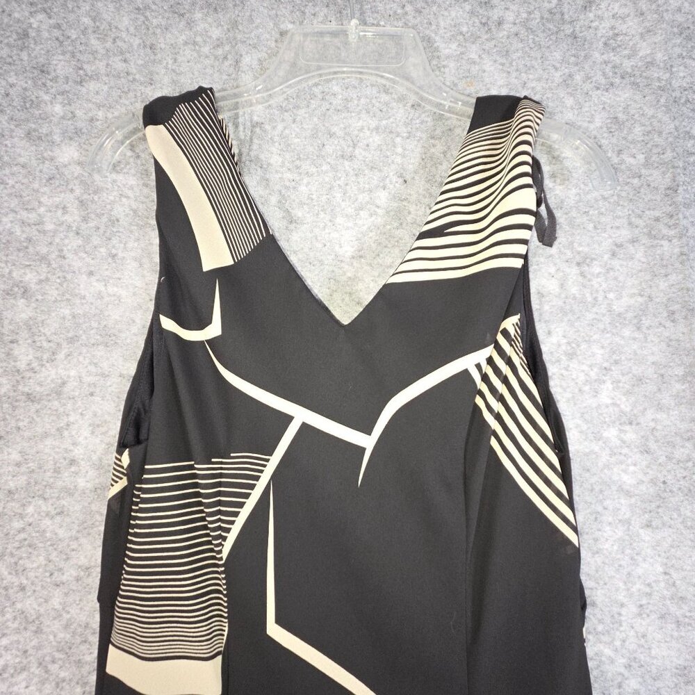 Rabbit Rabbit Rabbit Women's Midi Dress Sleeveless V Neck Multi Color Size 12 - Picture 7 of 10